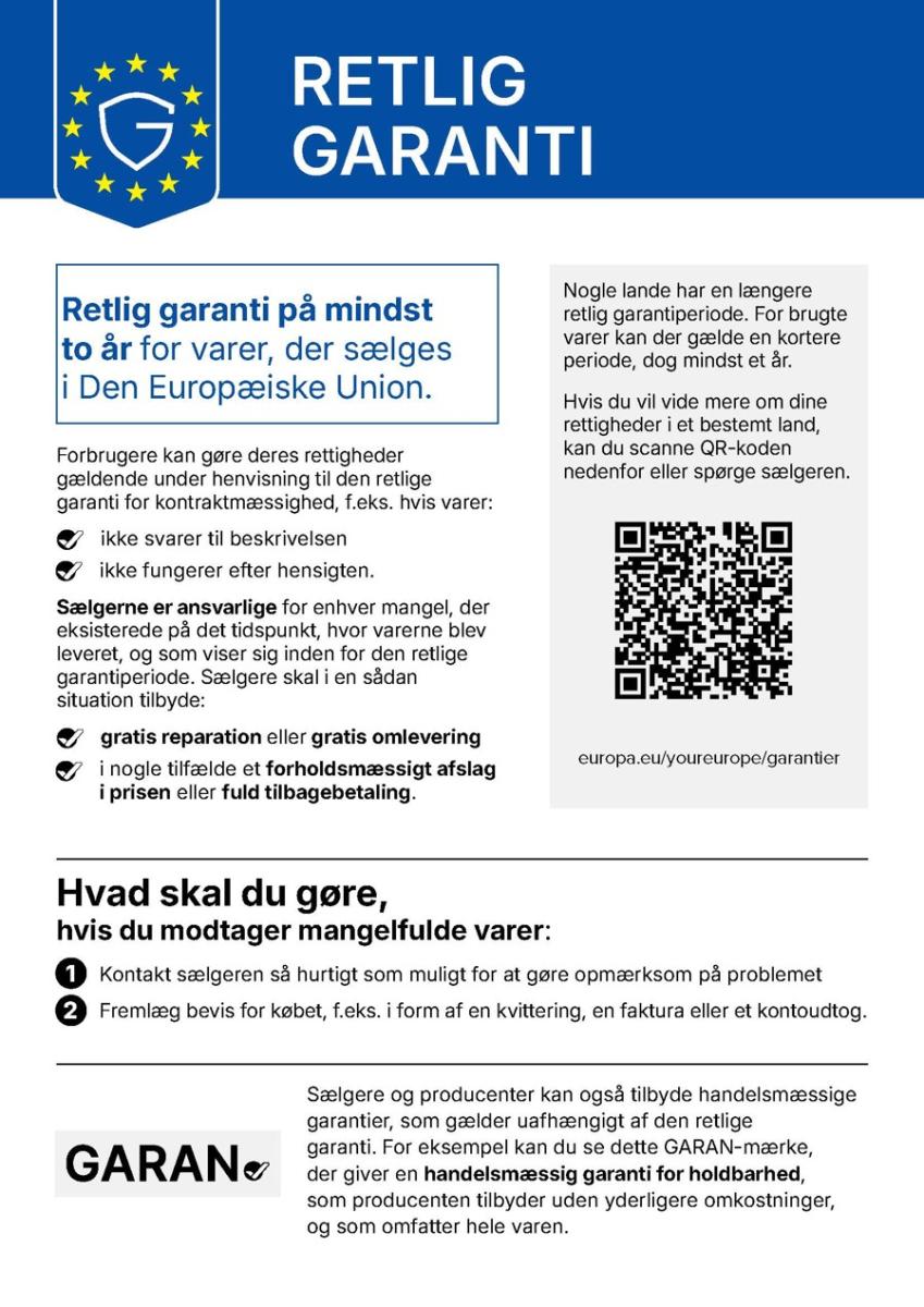 Retlig garanti deklaration