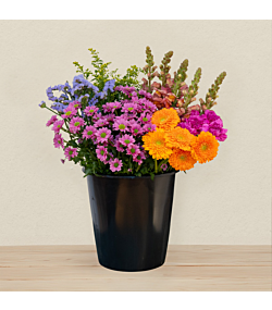 Færdigblandet blomsterbundt med friske blomster fra online blomsterbutik – køb blomsterbuket med levering direkte til døren